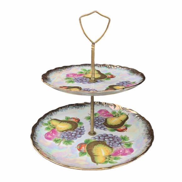 VINTAGE Tea Tier/ Dessert, Cheese Tray/ Jewelry Holder - Picture 6 of 7